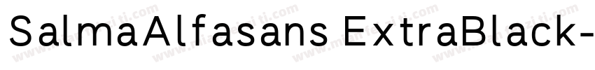 SalmaAlfasans ExtraBlack字体转换